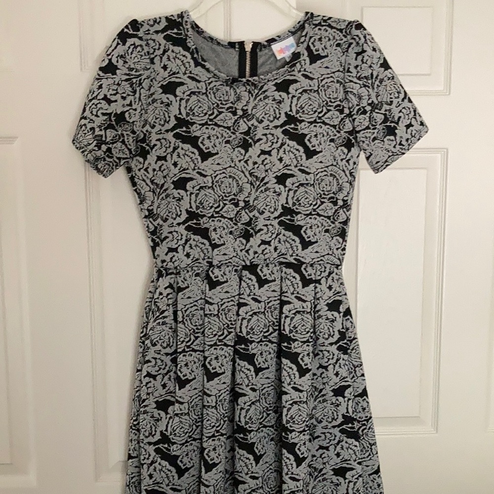 Lularoe Black Floral medium dress